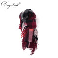 Factory Custom 155*30+10*2Cm Women'S Wraps And Shawls Cheap 100Cashmere Winter Scarf